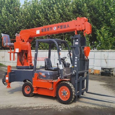 4T mobile type hydraulic crane forklift in a good sale