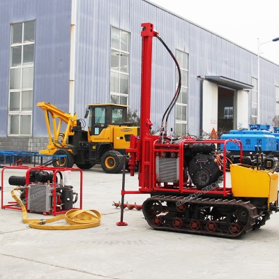 3.8m3/min air compressed pneumatic rock drilling rig easy use for drilling short hole 30m