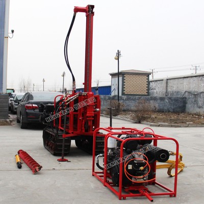 complex areas use  crawler mounted penuamtic rock drill air compressed drilling rig 30m