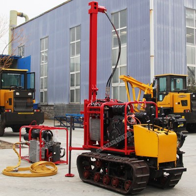 New designed crawler mountain drilling rig air compressed rock hole borer