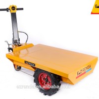 2019 Factory direct sale Electric construction wheel barrow trolley pallet for sand cement bircks construction material